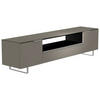 LOWBOARD Grau, Alufarben  210/51/45 cm  - Alufarben/Grau, Design, Glas/Holzwerkstoff (210/51/45cm) - Moderano
