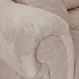 ECKSOFA  in Plüsch Beige  288/190 cm  - Dunkelbraun/Beige, KONVENTIONELL, Holz/Textil (288/190cm) - Carryhome