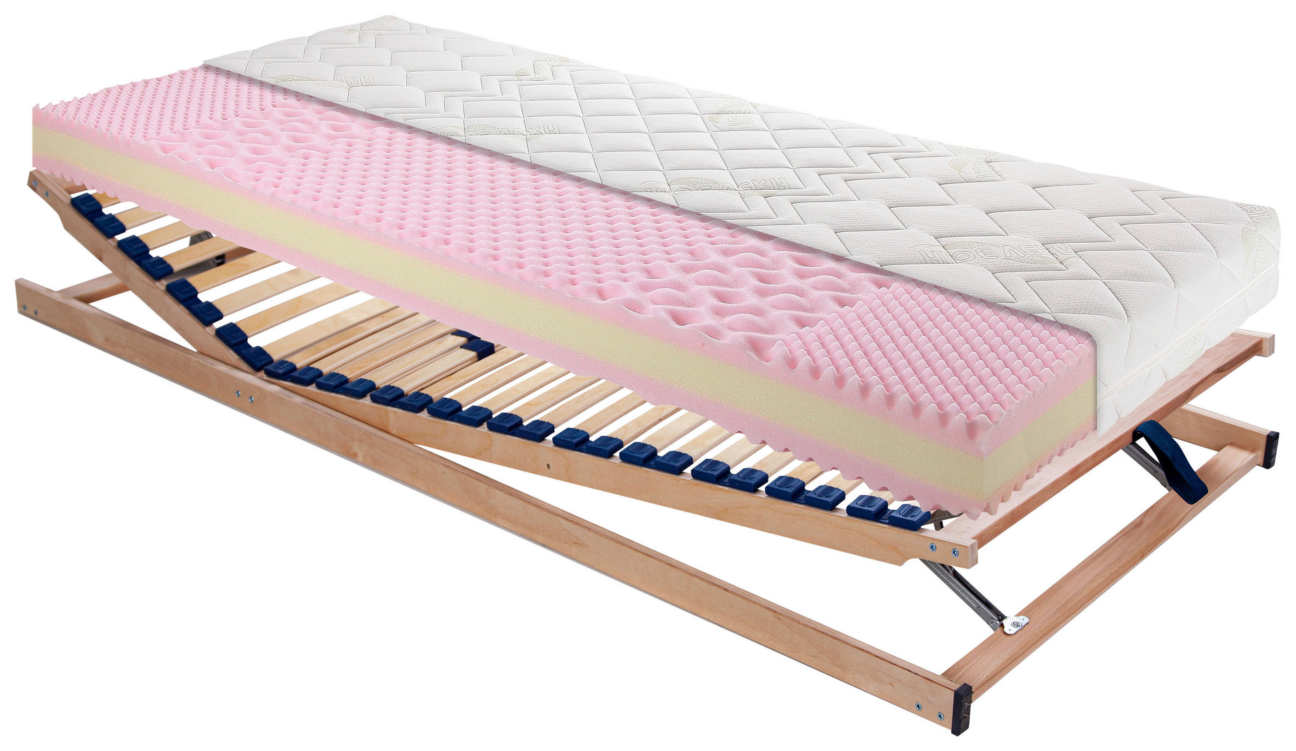 MATRATZENSET 140/200 cm  - Naturfarben, Basics, Holz (140/200cm) - Sleeptex