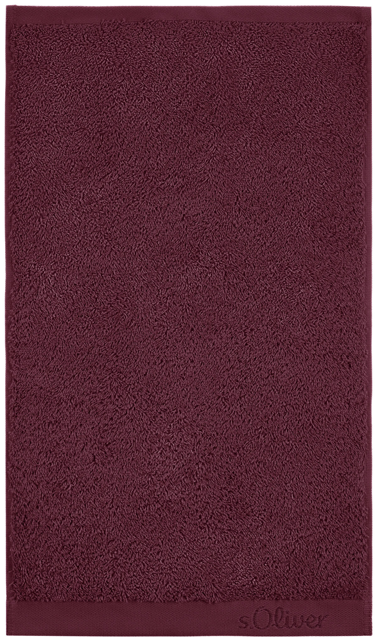 RUČNÍK PRO HOSTY, 30/50 cm, vínově červená - vínově červená, Trend, textil (30/50cm) - S. Oliver