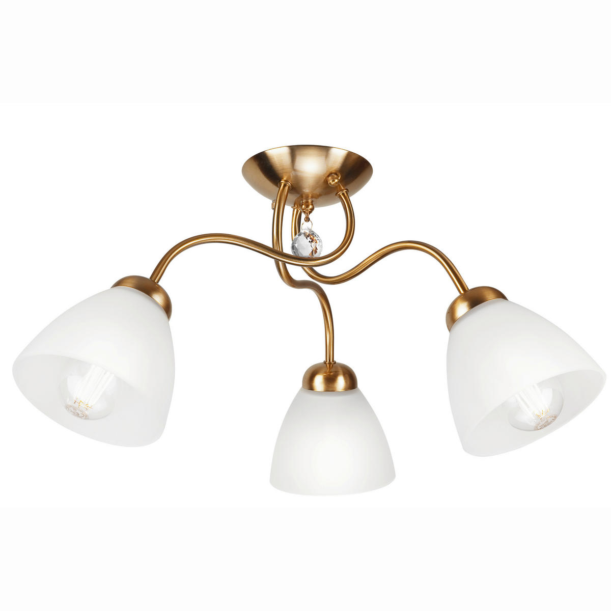 HÄNGELEUCHTE 60/31 cm  - Goldfarben, KONVENTIONELL, Glas/Metall (60/31cm)