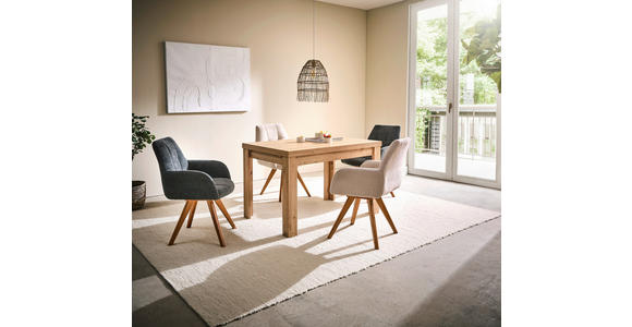 ESSTISCH Eichefarben rechteckig  ausziehbar, in verschiedenen Größen erhältlich, in verschiedenen Holzdekoren erhältlich  - Eichefarben, KONVENTIONELL, Holzwerkstoff (120-176/80/78cm) - Hom`in