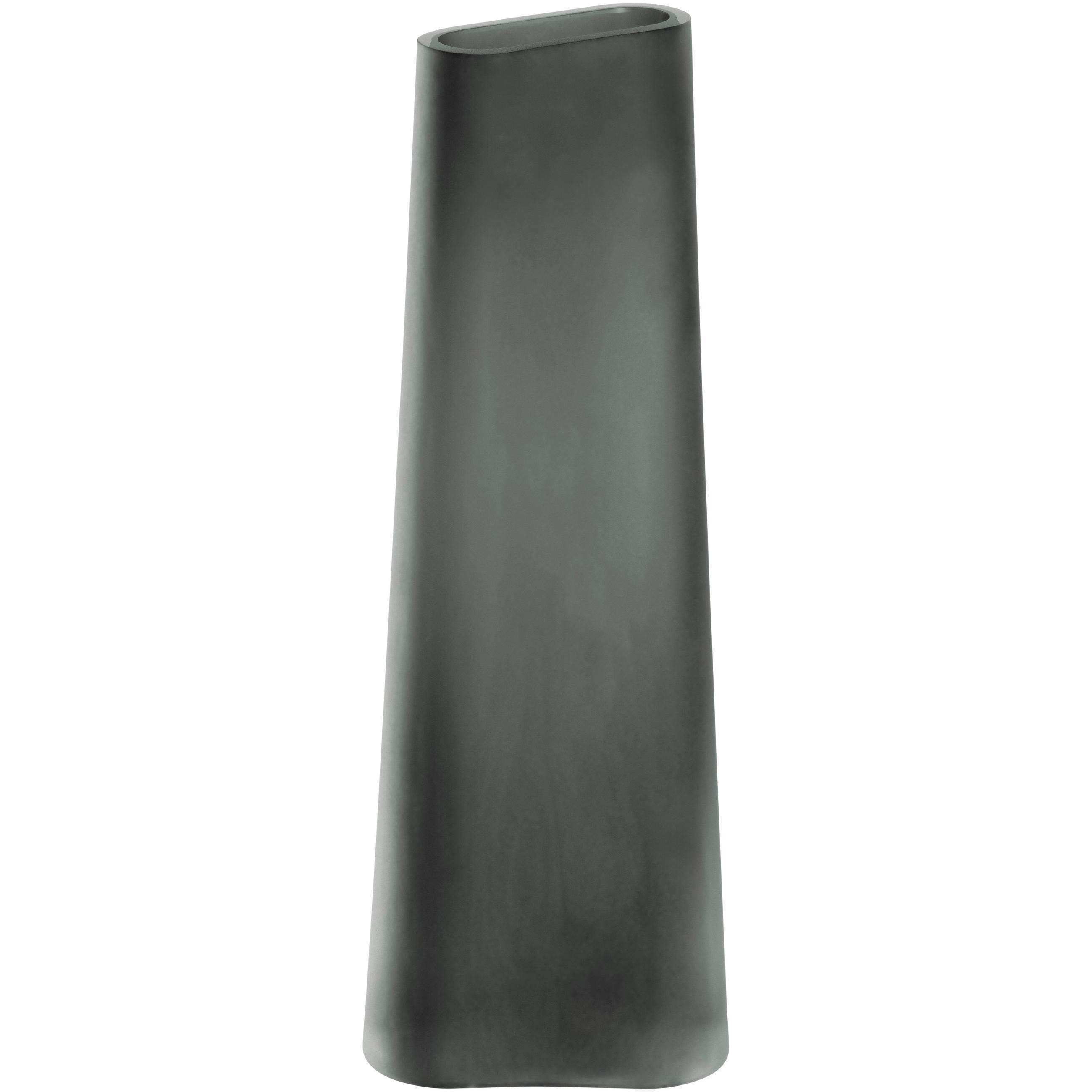VASE TURNO  - Grau, Basics, Glas (12/34/9,5cm) - Leonardo