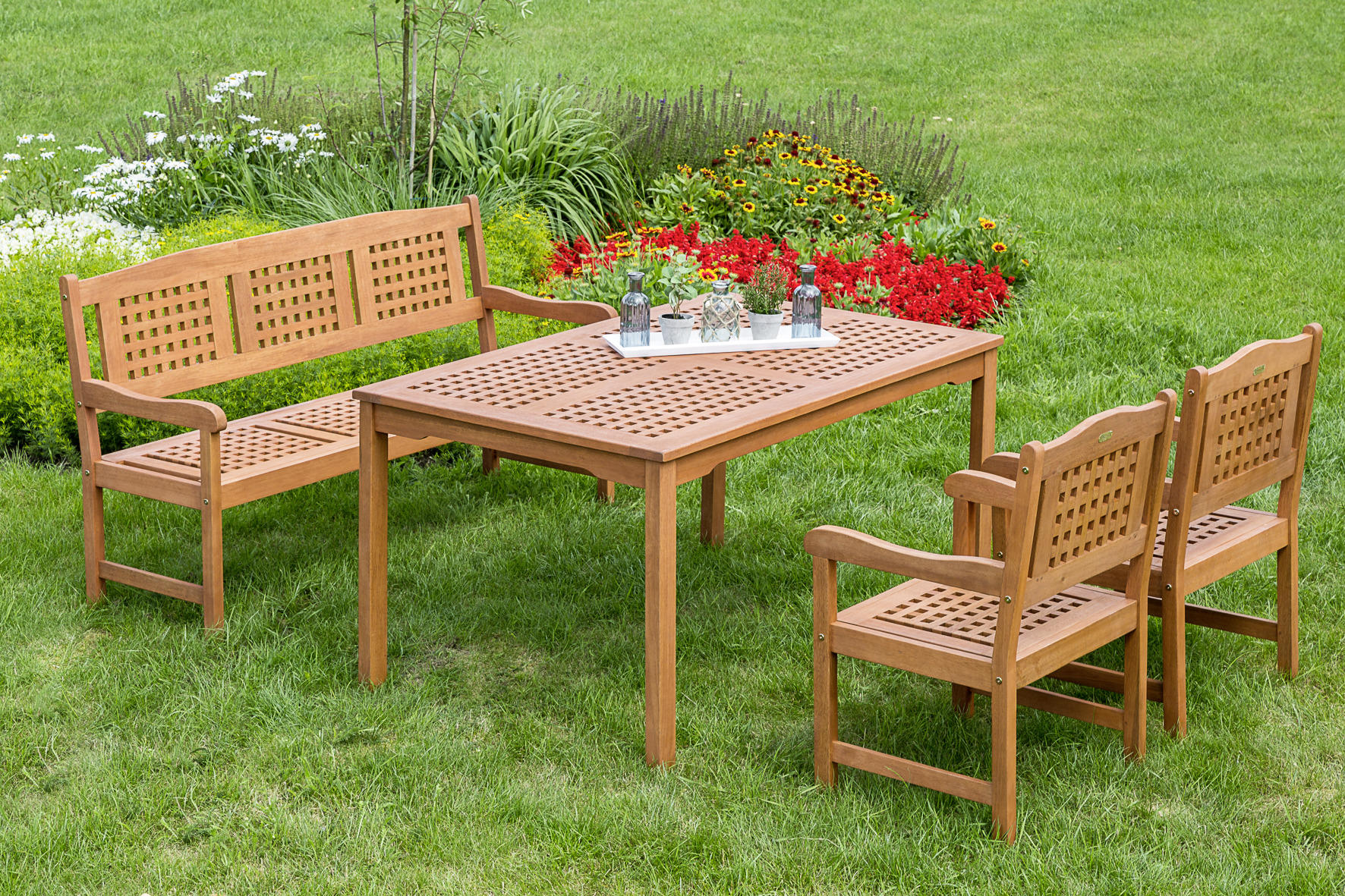 GARTENSESSEL Eukalyptusholz Naturfarben - Naturfarben, Basics, Holz (58/90/58cm) - Ambia Garden
