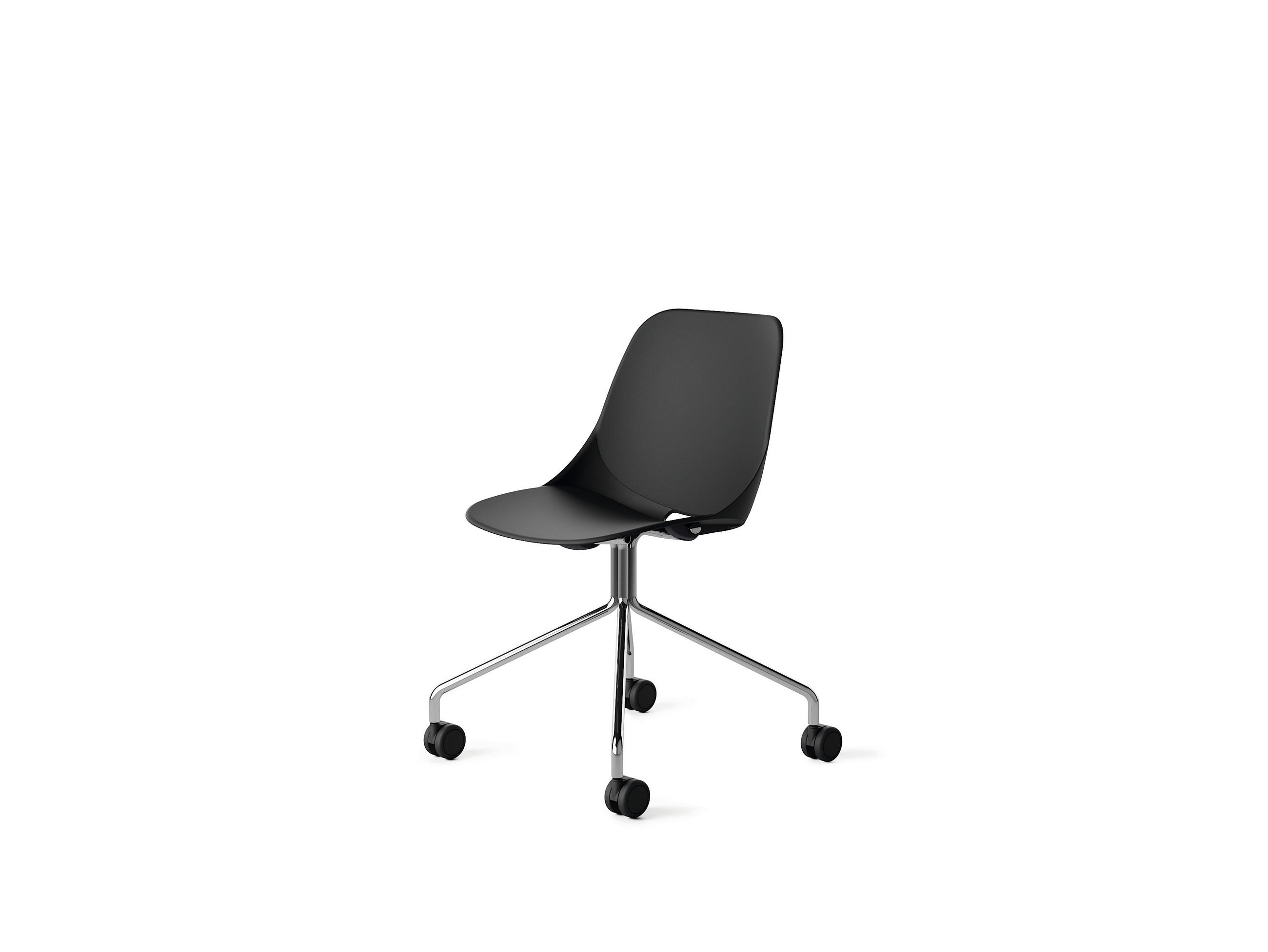 KONFERENCIJSKA STOLICA crna metal, plastika - boje kroma/crna, Moderno, metal/plastika (54/83/54cm)