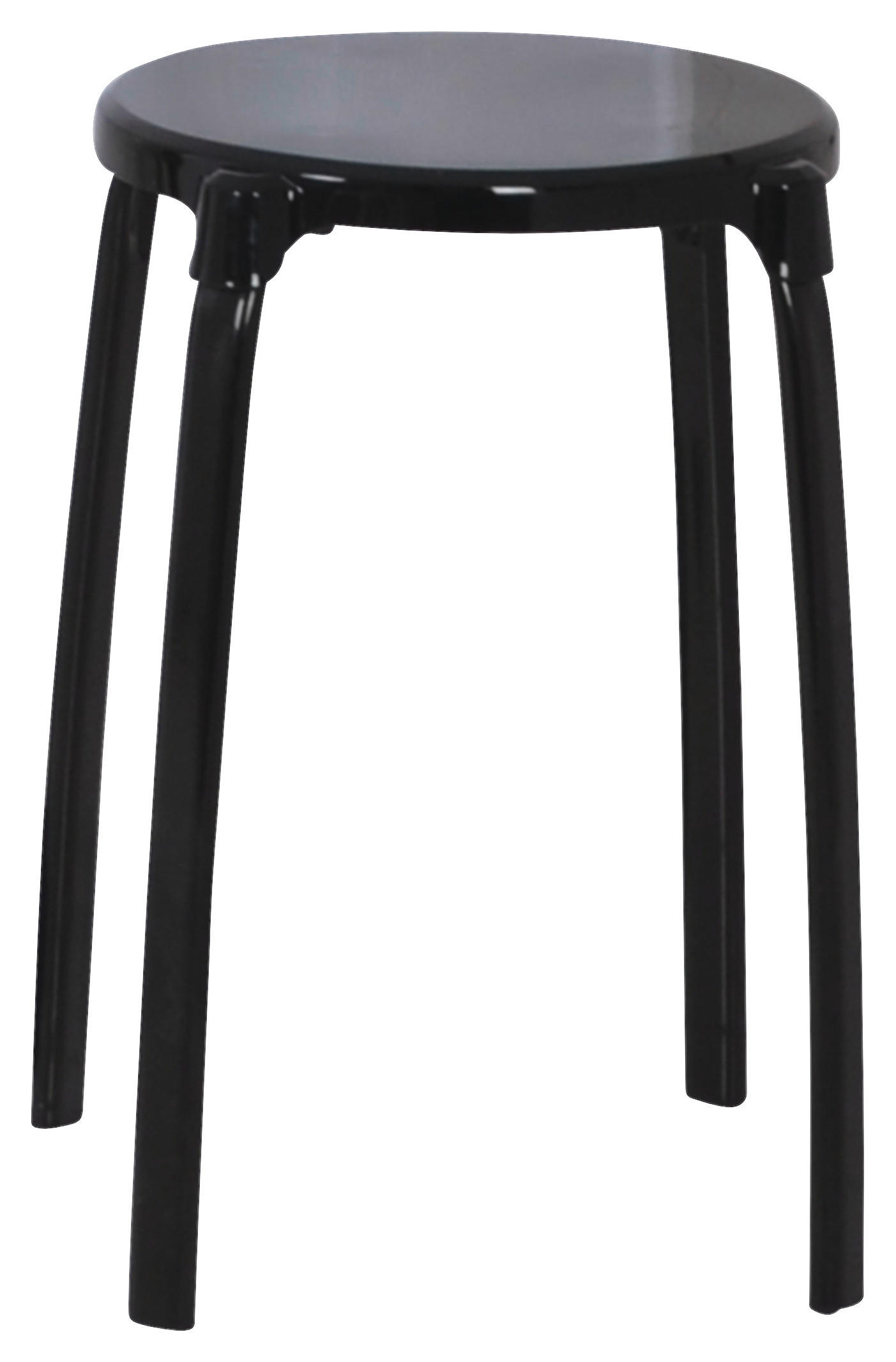 BADHOCKER Metall, Kunststoff  - Schwarz, Basics, Kunststoff/Metall (30/46,5cm)