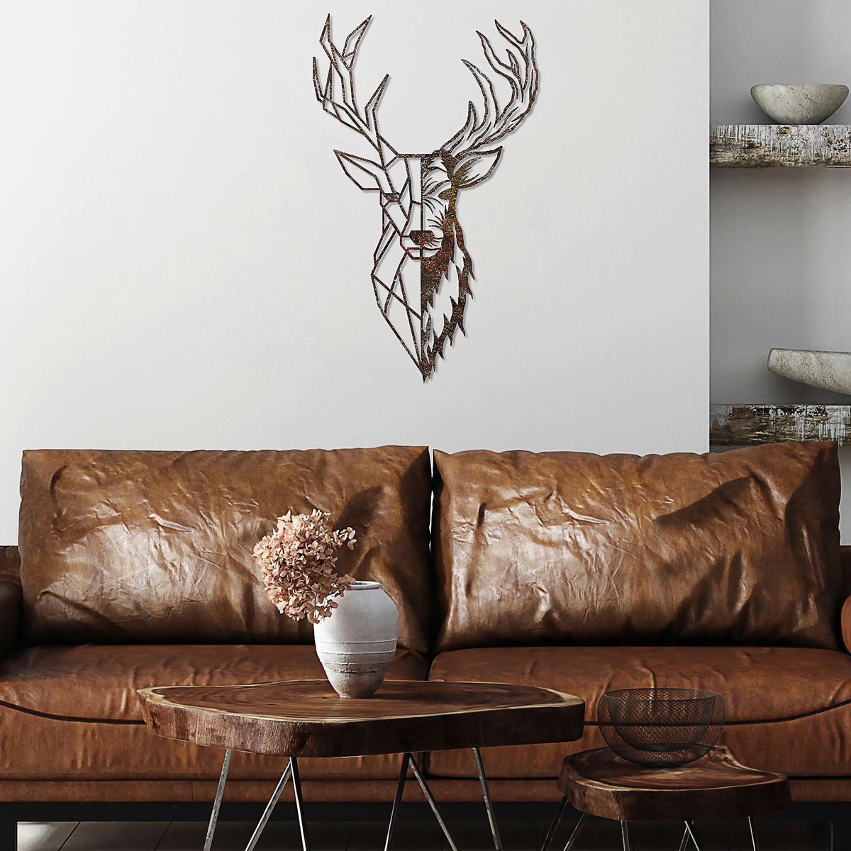 METALLBILD 70/42 cm  - Bronzefarben, Basics, Metall (70/42cm)