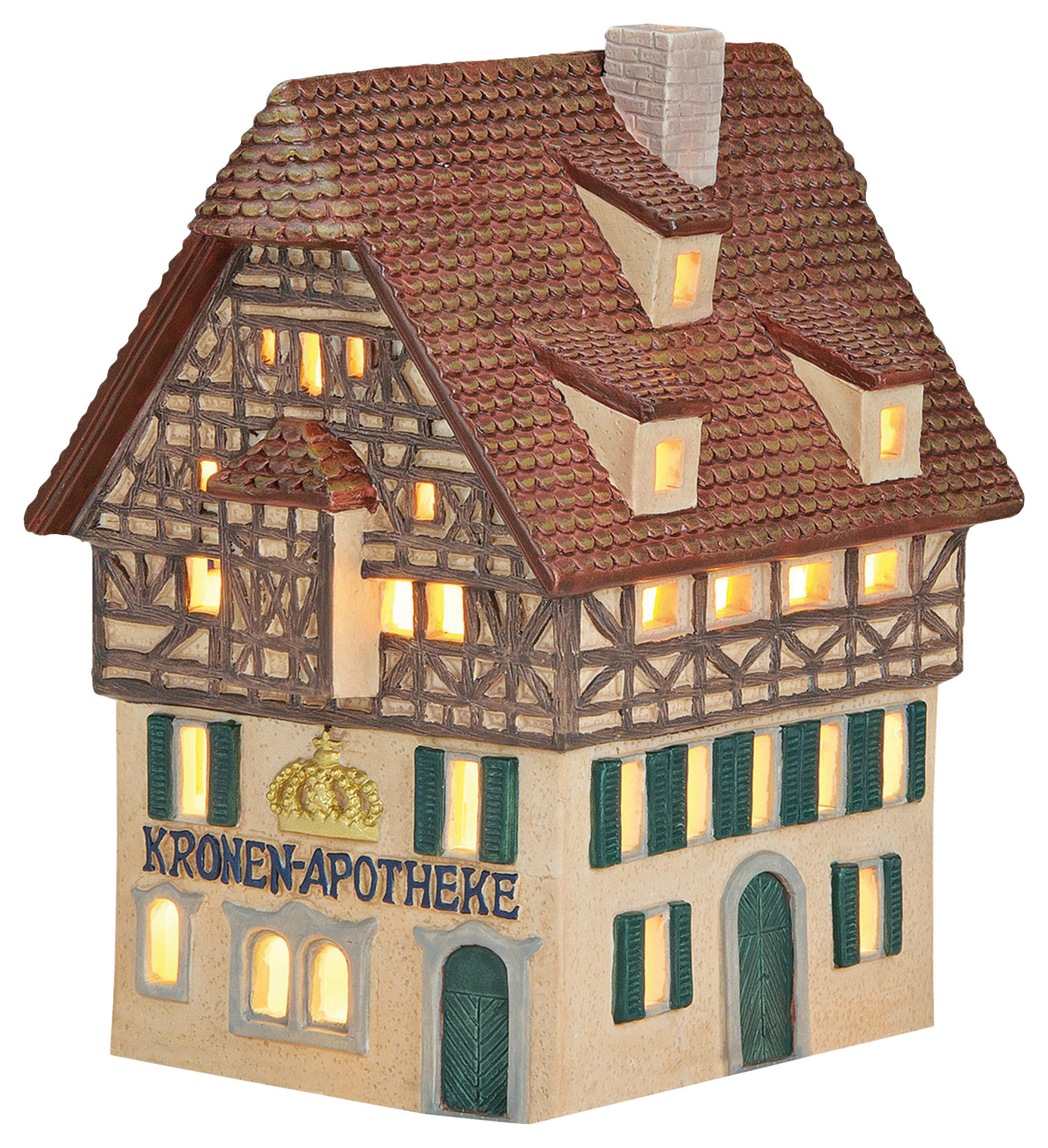 XXXLutz Dekohaus Braun, Beige 11x17x16 cm