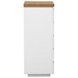 KOMMODE , 60/102/41,5 cm, 5 Schublade(n)  - Eichefarben/Weiß, KONVENTIONELL, Holz/Holzwerkstoff (60/102/41,5cm) - Novel