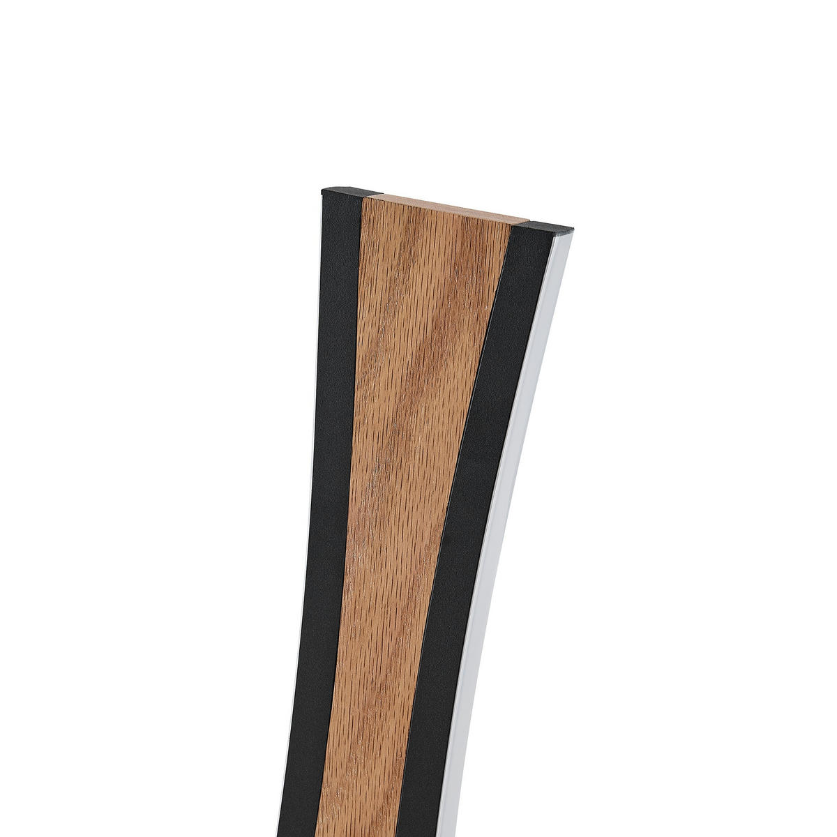 LED-TISCHLEUCHTE Ella 16/40,8/10 cm   - Eichefarben/Schwarz, Natur, Holz/Kunststoff (16/40,8/10cm) - Novel