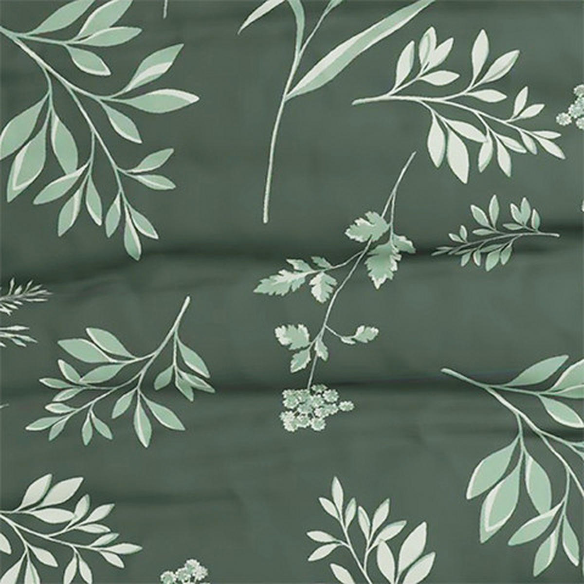 BETTWÄSCHE 140/200 cm  - Dunkelgrün/Hellgrün, Design, Textil (140/200cm) - Grund