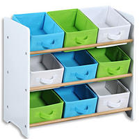 KINDERREGAL Kesper 1771613  - Weiss/Hellblau, Modern, Holz/Holzwerkstoff (65/60/30cm) - Kesper