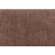 BIGSOFA in Flachgewebe Altrosa  - Chromfarben/Altrosa, KONVENTIONELL, Textil/Metall (256/68/122cm) - Carryhome