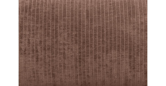 BIGSOFA in Flachgewebe Altrosa  - Chromfarben/Altrosa, KONVENTIONELL, Textil/Metall (256/68/122cm) - Carryhome