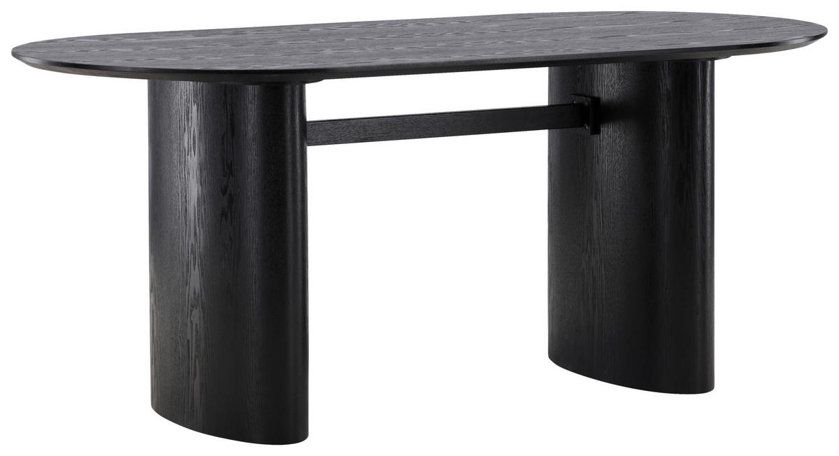 ESSTISCH in Holzwerkstoff 180/90/75 cm  - Schwarz, Design, Holzwerkstoff (180/90/75cm) - Livetastic