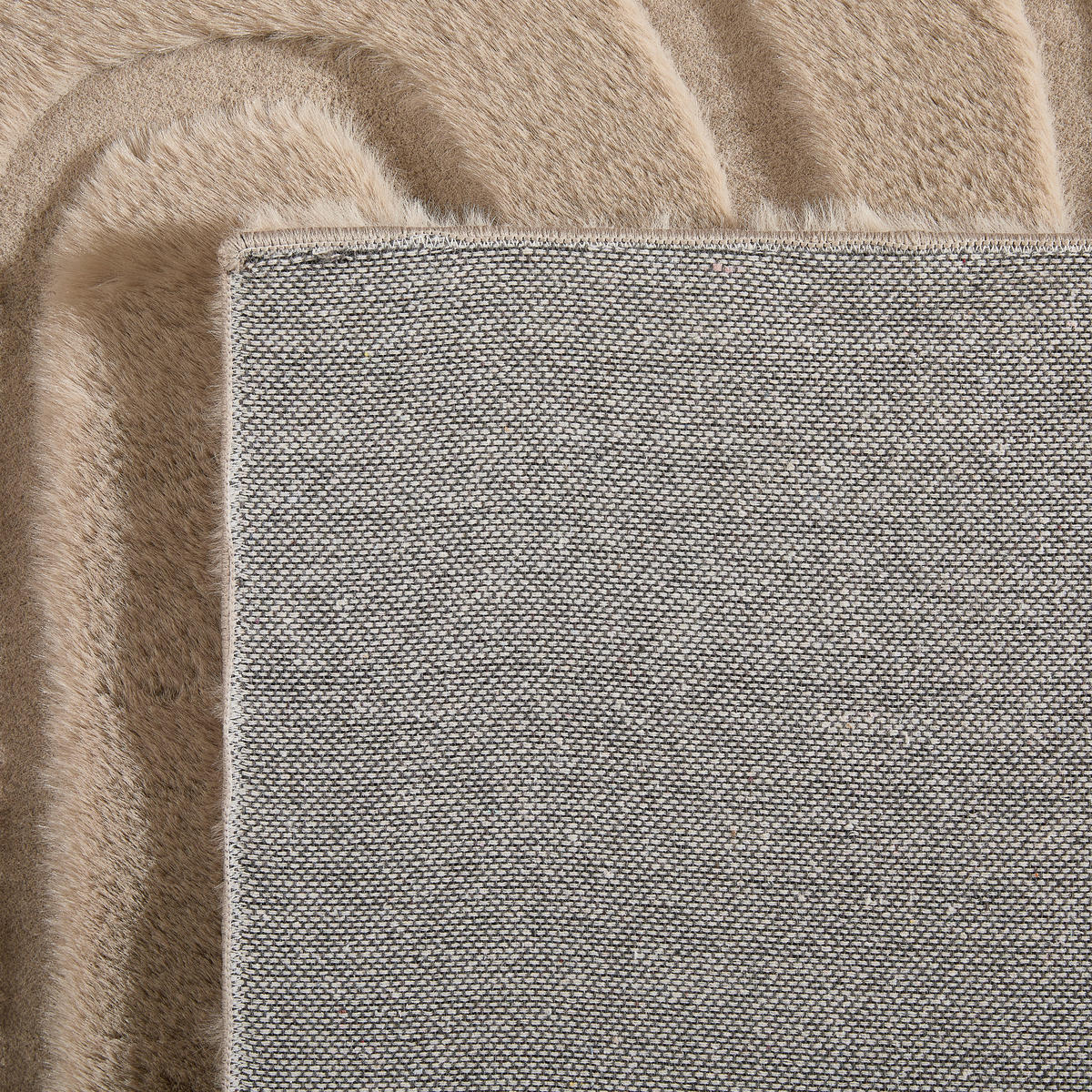 HOCHFLORTEPPICH 133/190 cm Taupe  - Taupe, Design, Textil (133/190cm) - Novel