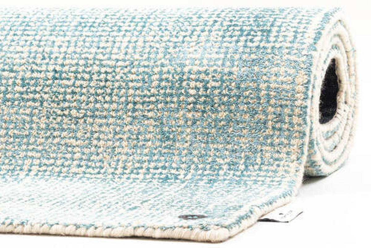 HANDWEBTEPPICH 65/135 cm Türkis  - Türkis, Basics, Textil (65/135cm) - Tom Tailor