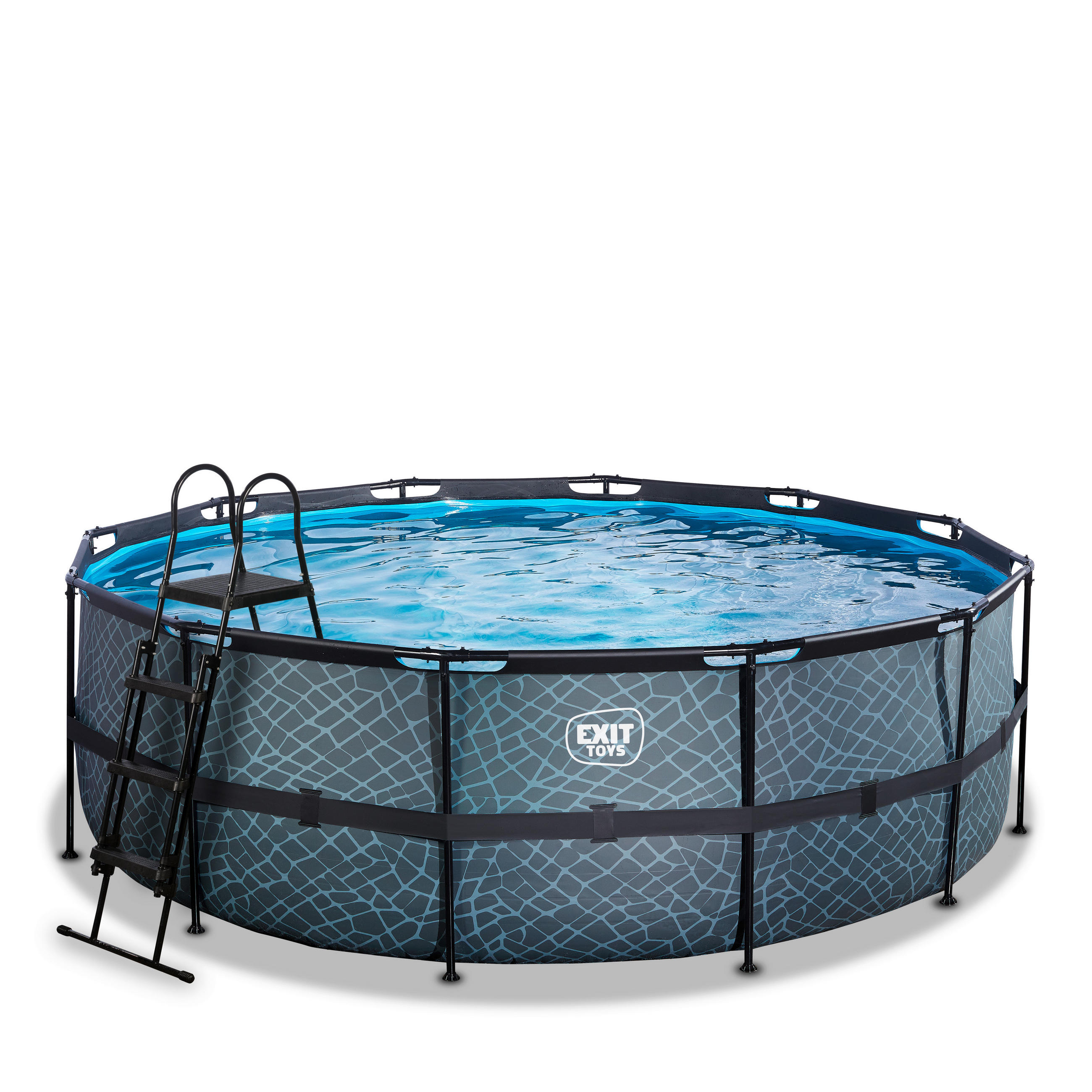 POOL-SET 427/122 cm  - Grau, KONVENTIONELL, Kunststoff (427/122cm) - EXIT Toys