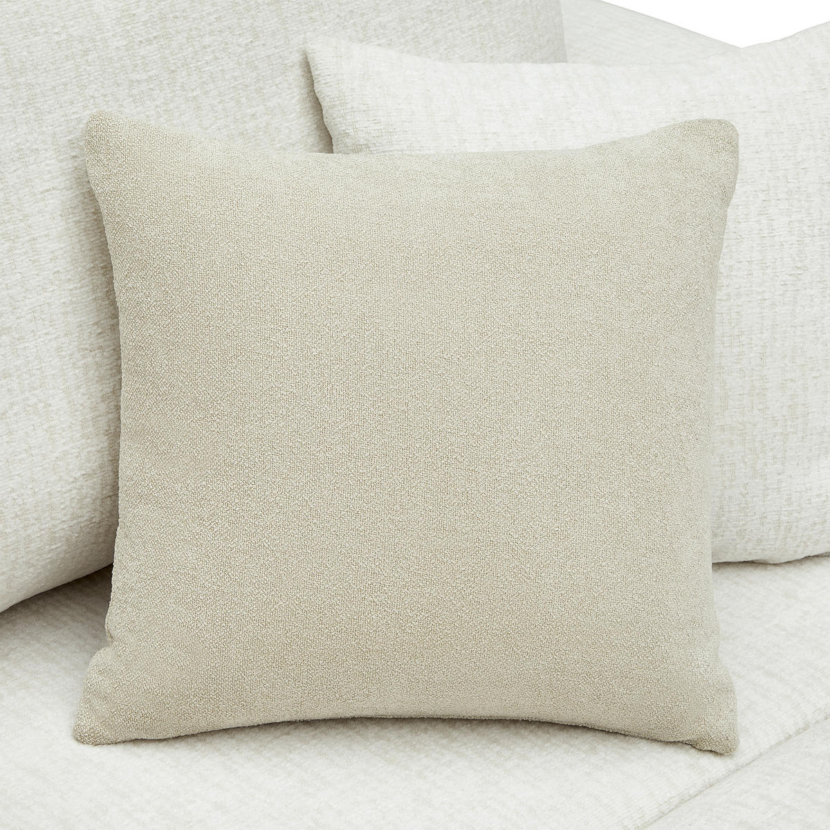 SCHLAFSOFA in Chenille, Jacquard Creme  - Beige/Creme, Kunststoff/Textil (245/74-90/104cm) - MID.YOU