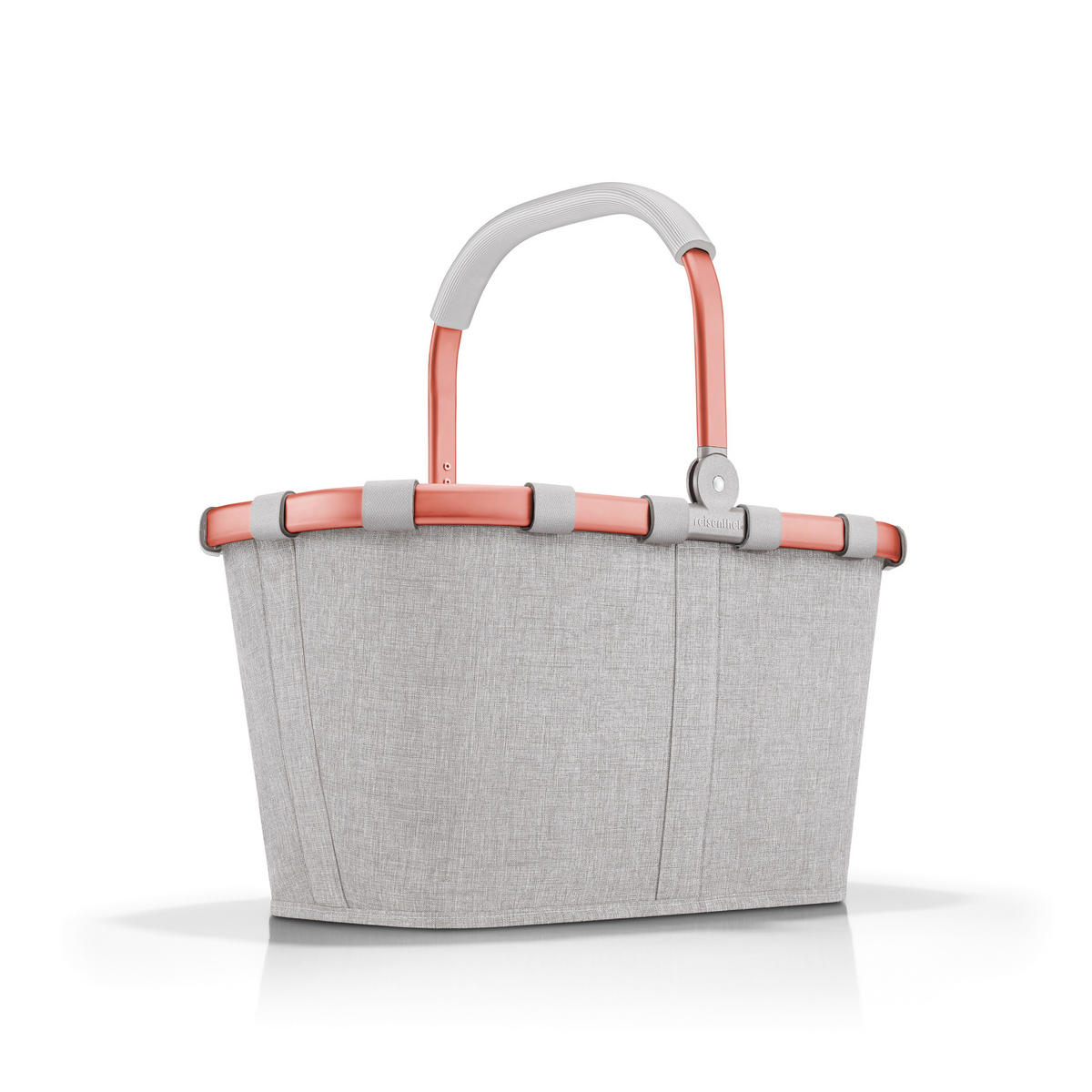 NÁKUPNÝ KOŠÍK sivá, ružové zlato - sivá/ružové zlato, Basics, textil/plast (49/29/28cm) - Reisenthel