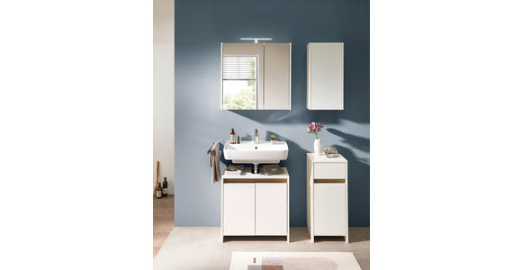 SPIEGELSCHRANK 67,2/64/18,3 cm - Weiß, KONVENTIONELL, Glas/Holzwerkstoff (67,2/64/18,3cm) - Xora