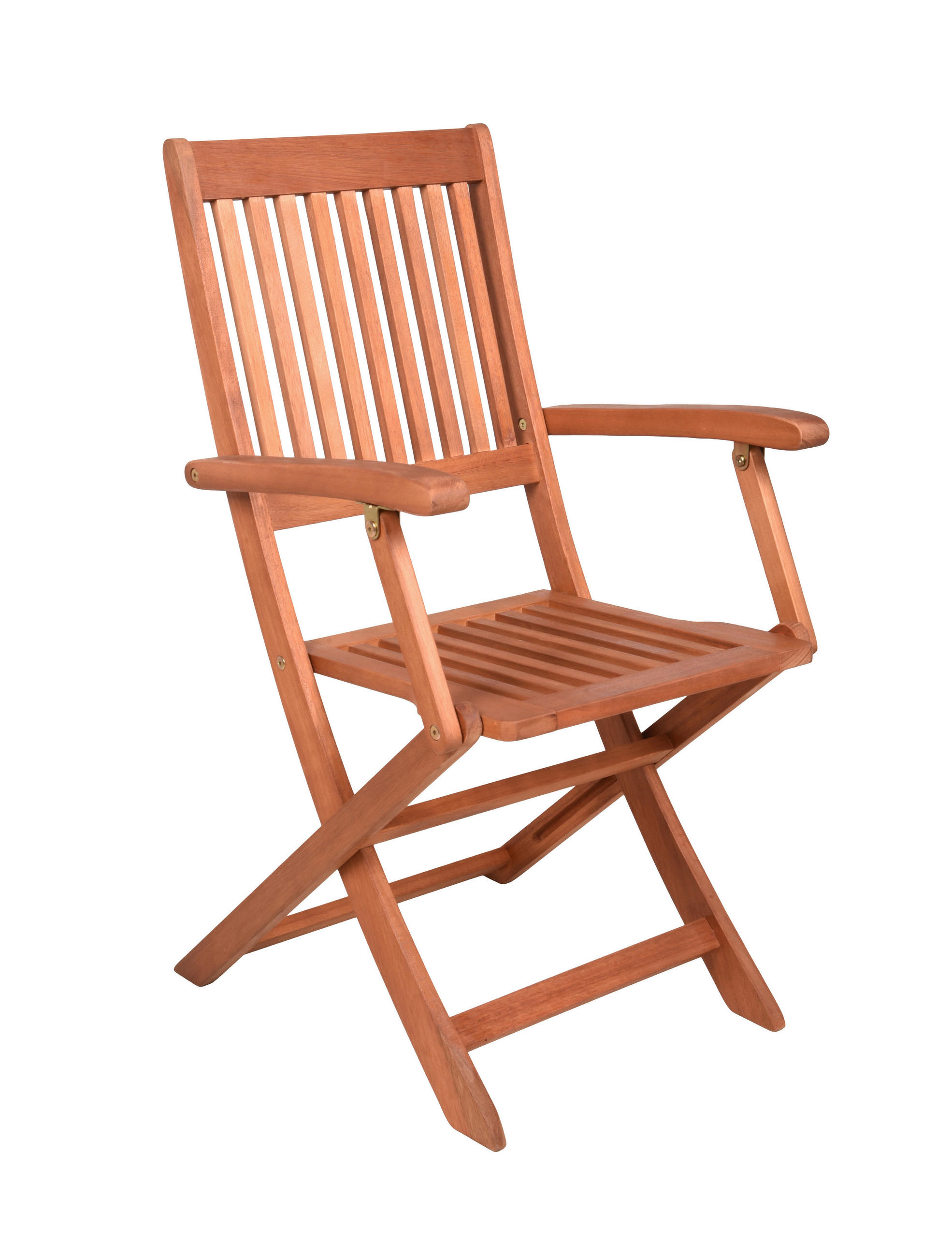 GARTENKLAPPSTUHL-SET Eukalyptusholz Braun  - Braun, MODERN, Holz (51/90/56cm) - Gardenson