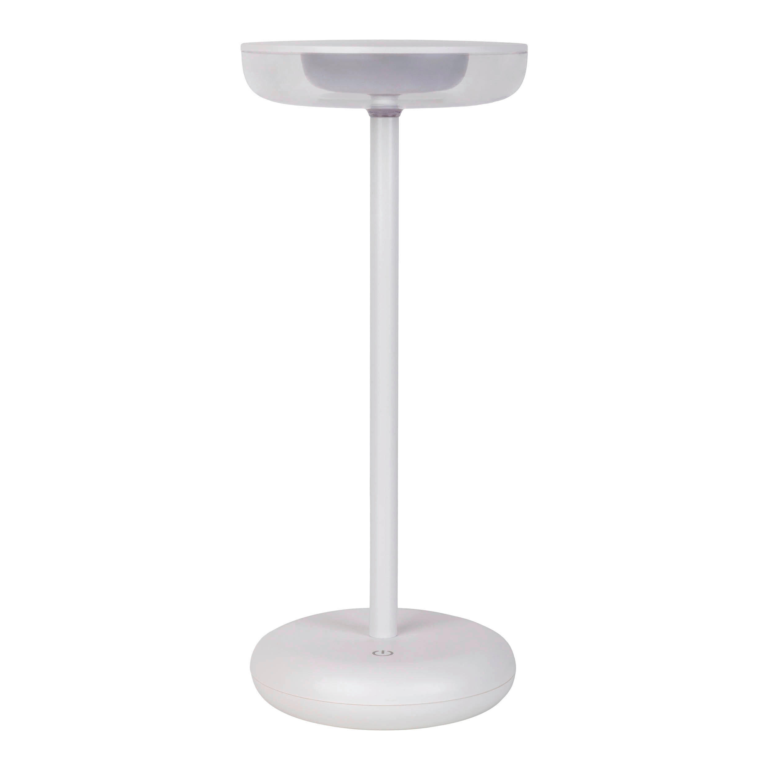 AKKU-TISCHLEUCHTE PASI 10,5/11/26 cm   - Weiß, Design, Kunststoff/Metall (10,5/11/26cm) - Näve