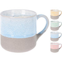 ŠALICA   350 ml     - zelena/ružičasta, Basics, keramika (7,5/9cm)