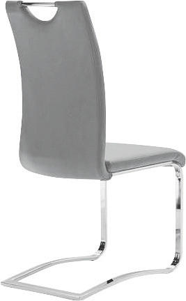 Thumbnail - Carryhome Schwingstuhl, Grau, Textil, Flachrohr, 43x100x57 cm, Lederauswahl, Esszimmer, Stühle, Esszimmerstühle, Schwing...