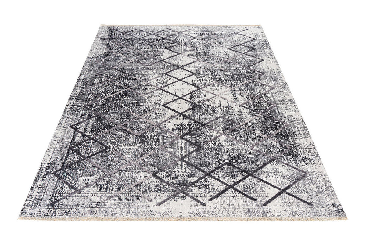 FLACHWEBETEPPICH 115/170 cm My Valencia  - Grau, Design, Textil (115/170cm) - Novel