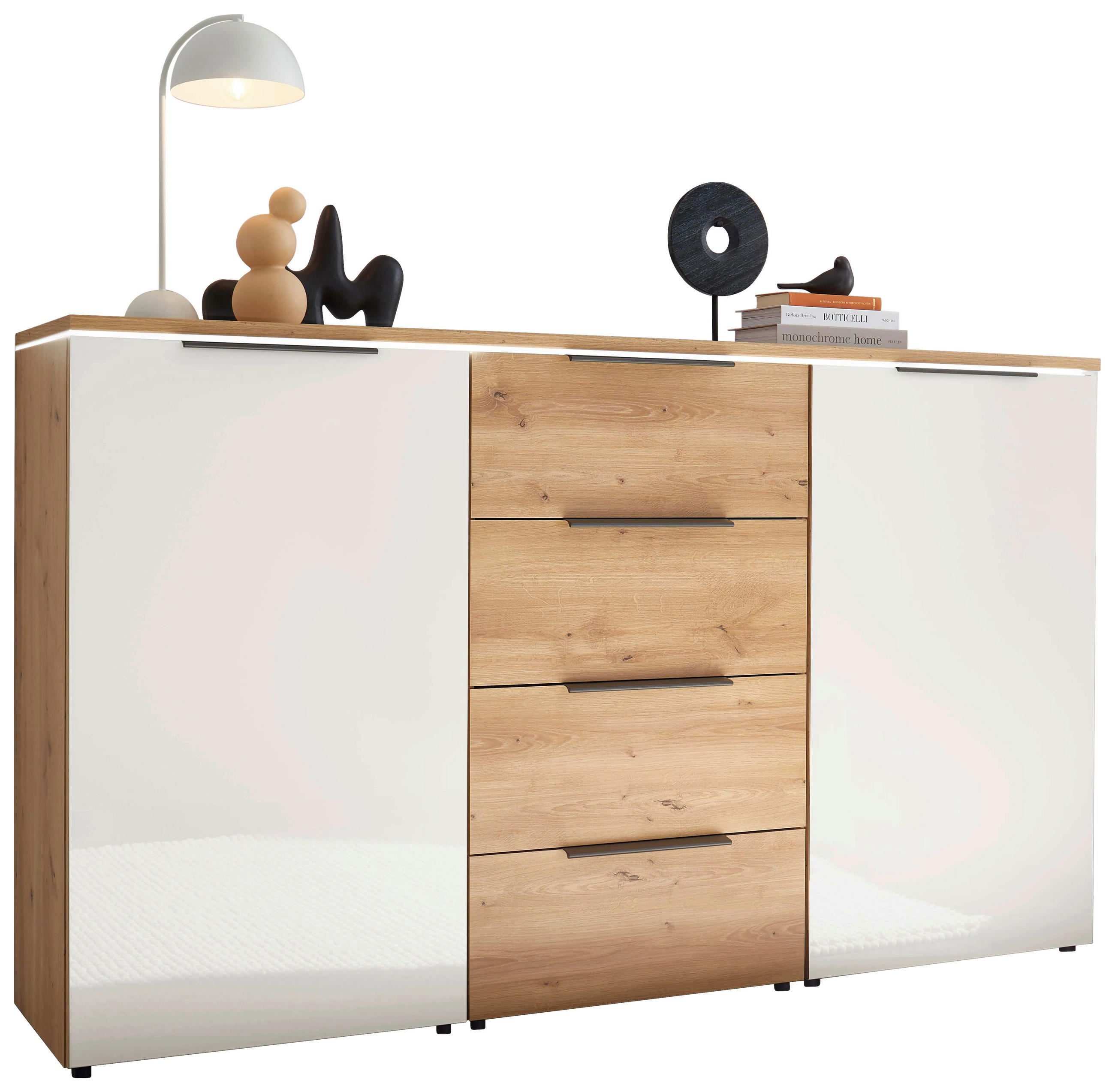 Dieter Knoll Sideboard Weiß, 180x104x43 cm