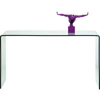 KONZOLOVÝ STOLEK, průhledné, 120/30/76 cm - průhledné, Trend, sklo (120/30/76cm) - Kare-Design