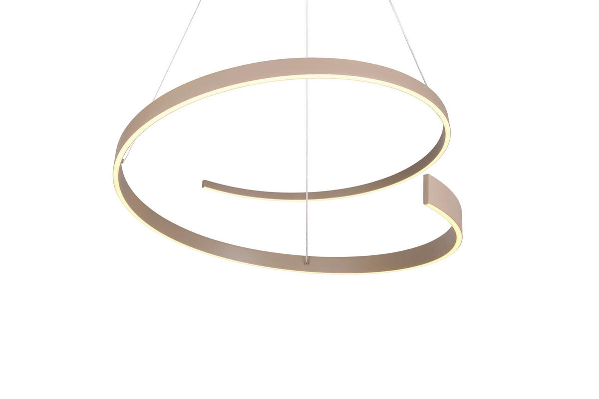 LED-HÄNGELEUCHTE 75/200 cm  - Taupe, Design, Metall (75/200cm) - Cinque