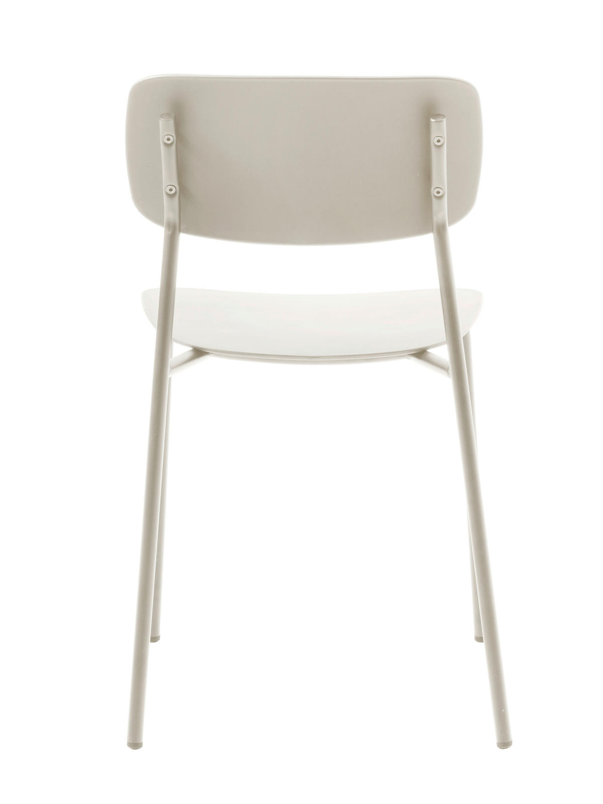 STUHL-SET 4 Stück  in matt  - Greige, MODERN, Kunststoff/Metall (43,5/79/61cm) - Livetastic