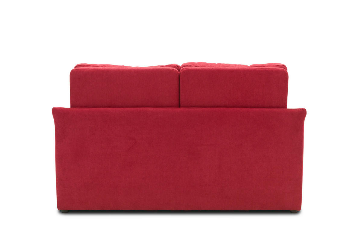 SCHLAFSOFA Mikrofaser Rot  - Beige/Rot, Basics, Kunststoff/Textil (168/86/96cm) - MID.YOU