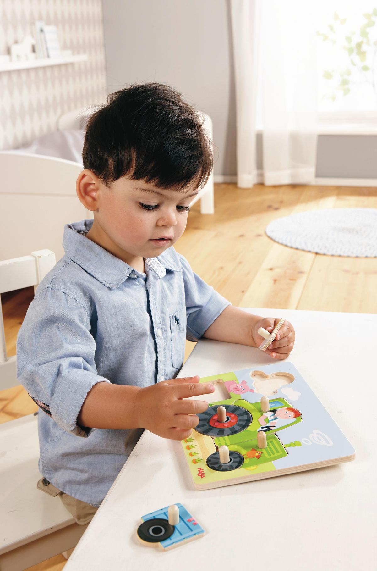 GREIFPUZZLE - Multicolor, Basics, Holz (22/17cm) - Haba