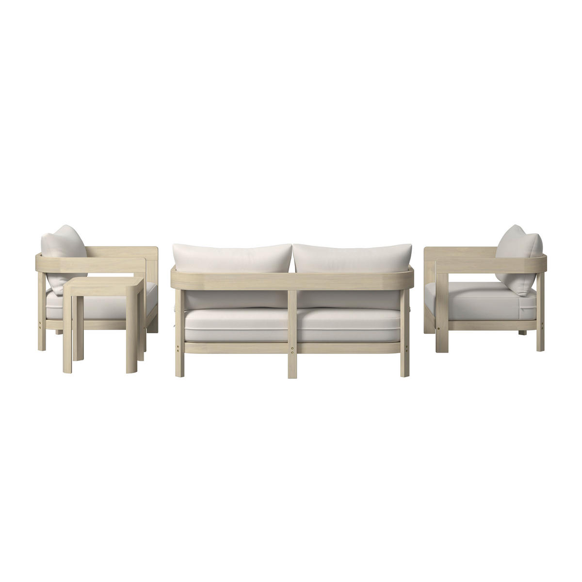 LOUNGEGARNITUR   146/62/70 cm Akazie massiv  - Akaziefarben, MODERN, Holz/Kunststoff (146/62/70cm) - Ambia Garden