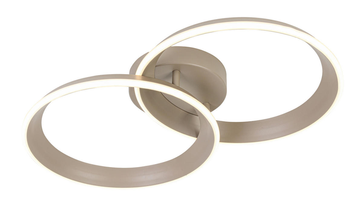 Plafonieră Cu Led 30 W    53,5/33/9,3 cm  - nisipiu, Design, plastic/metal (53,5/33/9,3cm) - Dieter Knoll