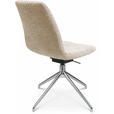 STUHL  in Aluminium Bouclé Metall, Textil  - Creme/Alufarben, Design, Textil/Metall (46/81,5-84,5/55cm) - Johann Jakob