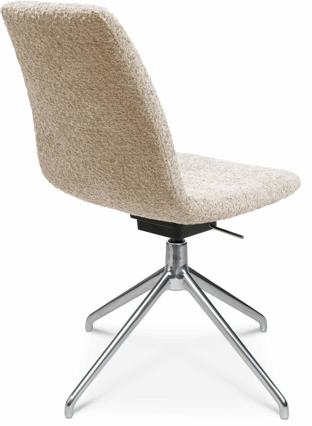 STUHL - Creme/Alufarben, Design, Textil/Metall (46/81,5-84,5/55cm) - Johann Jakob