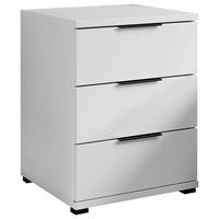 NACHTSCHRANK 46/61/42 cm  - Schwarz/Weiß, KONVENTIONELL, Holzwerkstoff/Kunststoff (46/61/42cm) - Boxxx