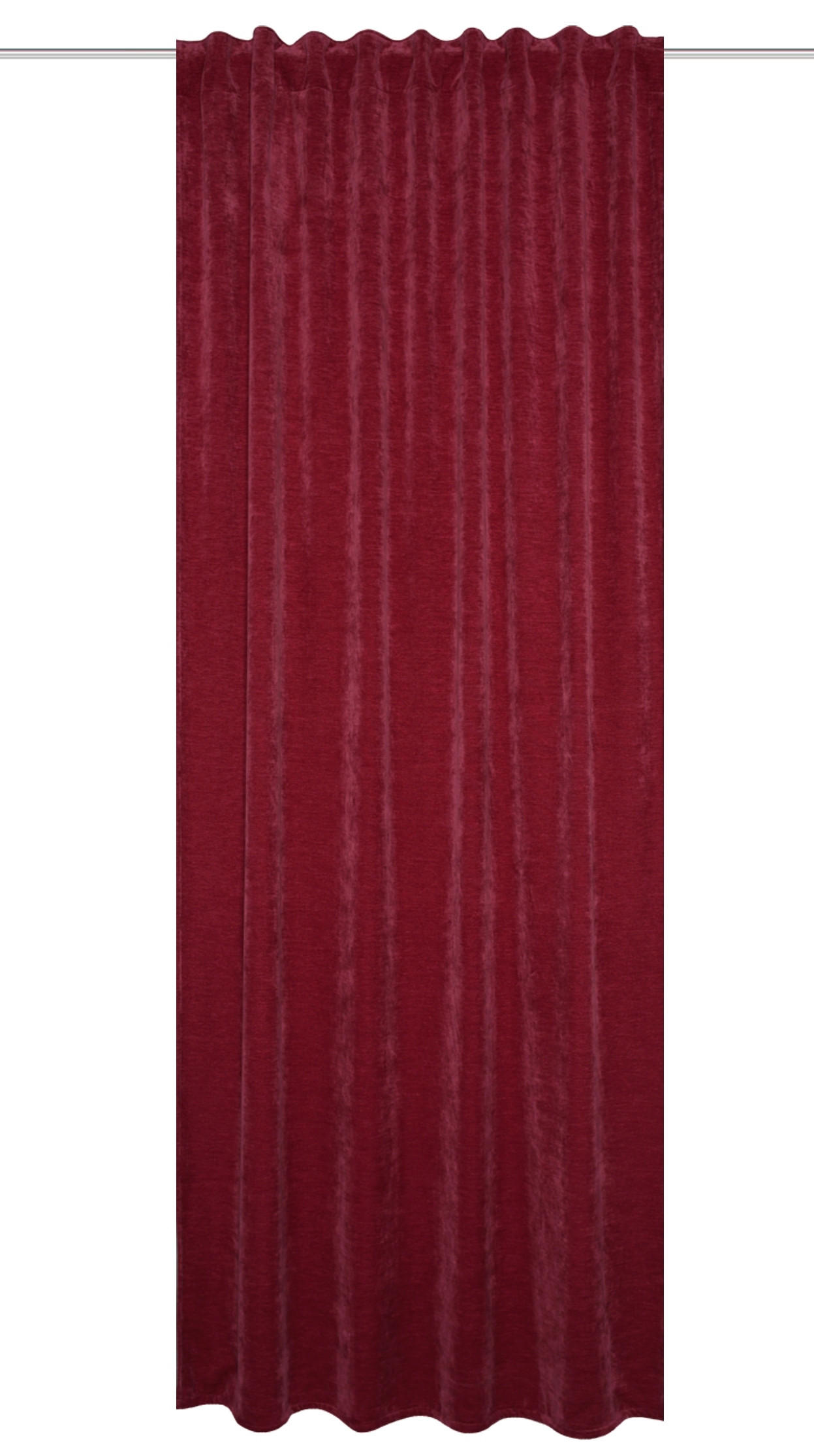 HOMEBasics Fertigvorhang Wolly Bordeaux 135x225 cm