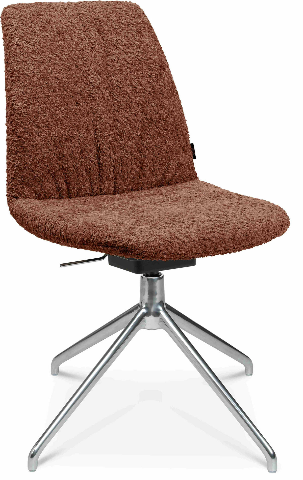 STUHL  in Aluminium Bouclé  - Alufarben/Kupferfarben, Design, Textil/Metall (46/81,5-84,5/55cm) - Johann Jakob