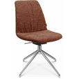 STUHL  in Aluminium Bouclé Metall, Textil  - Alufarben/Kupferfarben, Design, Textil/Metall (46/81,5-84,5/55cm) - Johann Jakob