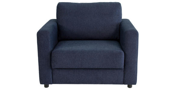 SCHLAFSESSEL Webstoff Dunkelblau    - Schwarz/Dunkelblau, KONVENTIONELL, Textil (104/85/90cm) - Xora