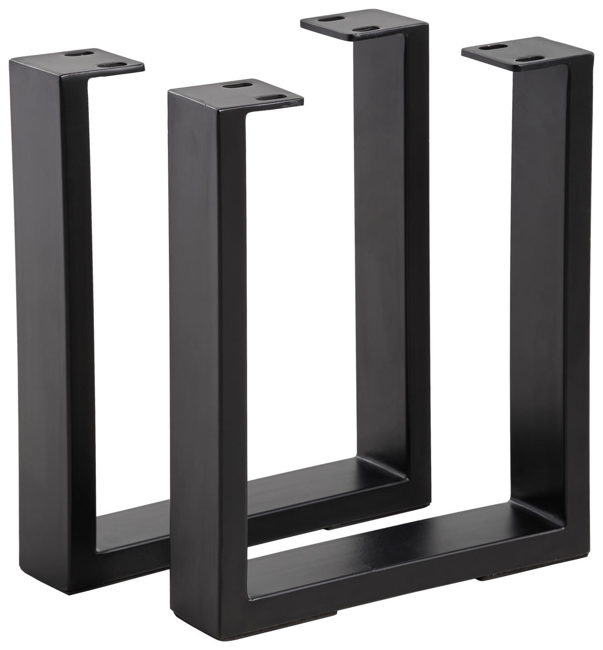 BANKGESTELL 30/40/7,5 cm  in  - Schwarz, Natur, Metall (30/40/7,5cm) - Valdera