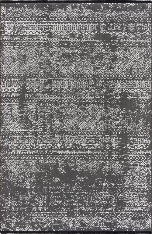 WEBTEPPICH 133/190 cm  - Schwarz/Grau, Design, Textil (133/190cm) - Novel
