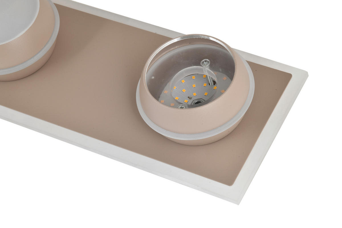 LED-DECKENLEUCHTE Biarritz 99/15/12,5 cm  - Schwarzchrom, Design, Kunststoff/Metall (99/15/12,5cm)