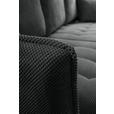 ECKSOFA Schwarz Chenille - Schwarz, KONVENTIONELL, Holz/Textil (160/290cm) - Carryhome