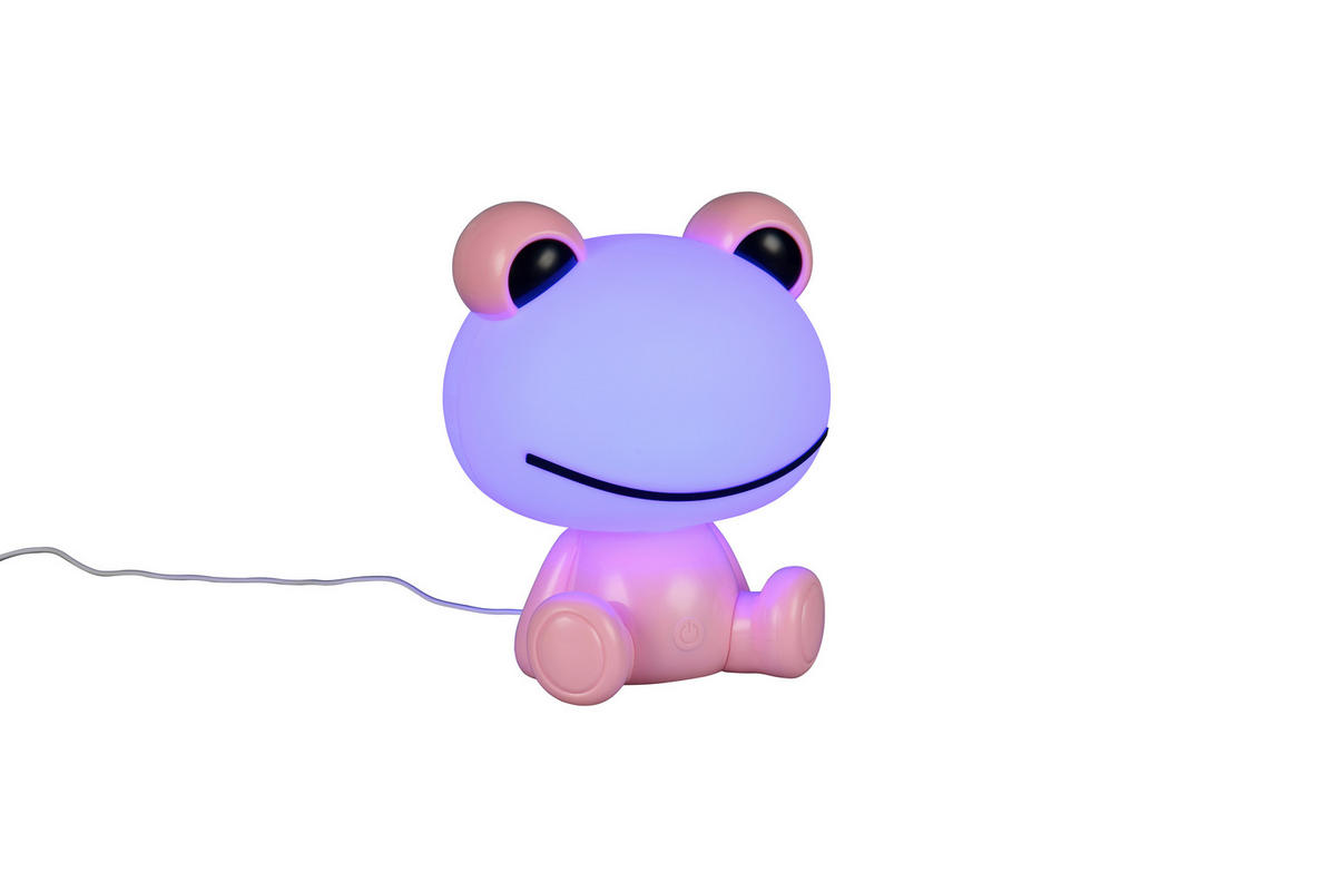 LED-TISCHLEUCHTE 19,5/16,5/24,5 cm   - Pink/Weiß, LIFESTYLE, Kunststoff (19,5/16,5/24,5cm)